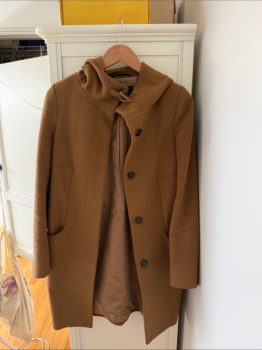 Aritzia Babaton Hooded Wool-Blend Coat